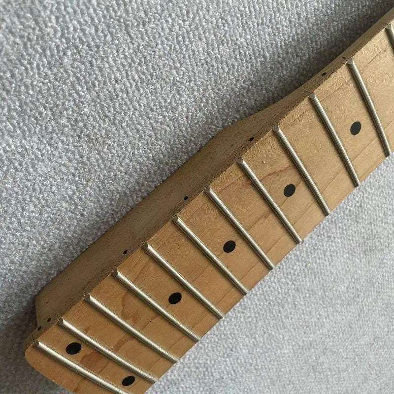 Maple Wood 4 String Bass Neck, 24 Frets Maple Fingerboard
