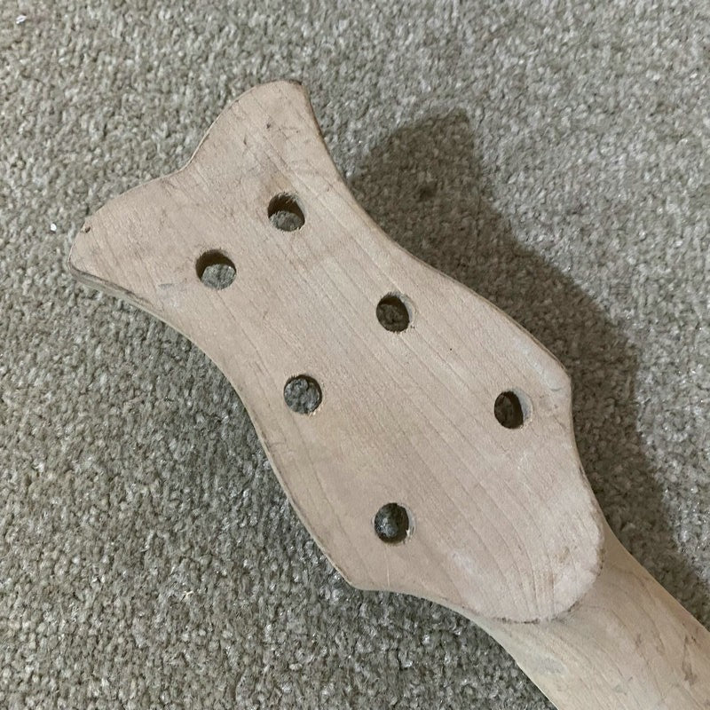 Maple DIY Project Guitar Neck, 24 Frets Fingerboard