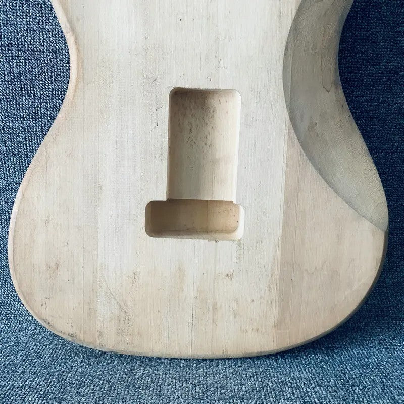Burl Wood Top Basswood Raw Materiel Guitar Body DIY Project