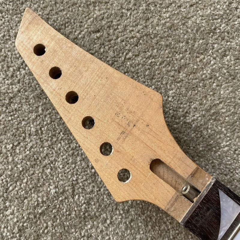 Maple Wood Guitar Neck, 22 Frets Rosewood Fingerboard, Set In Connecti