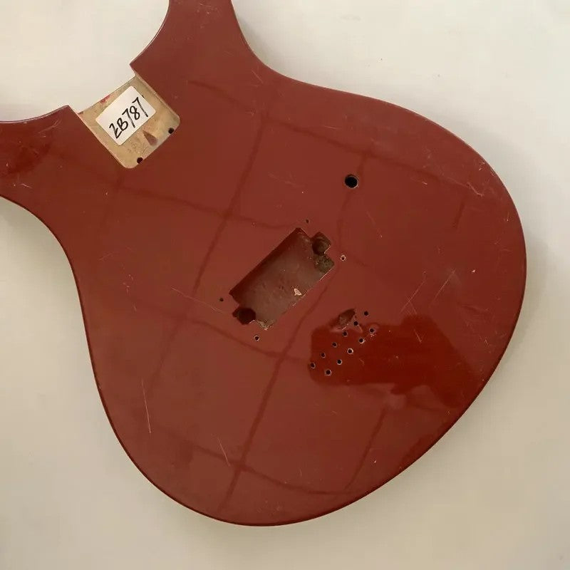 Red Double Cutaway Guitar Body DIY Project