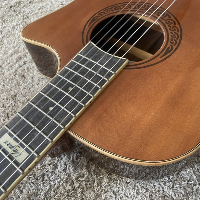 Luna 40 Inch Classical Guitar Pine Top Body Mahogany Neck Rosewood Fre