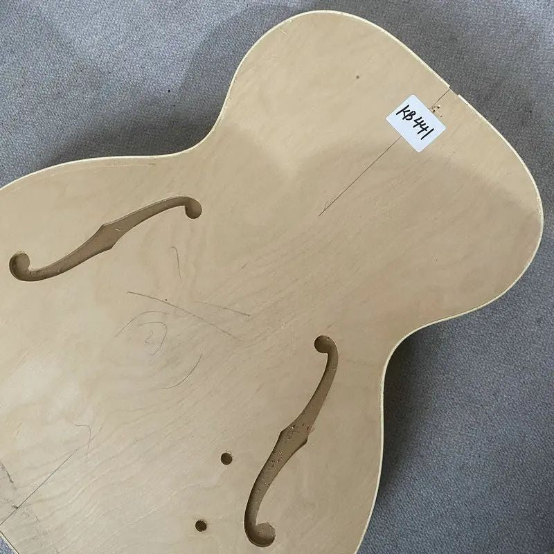 Unfinished Maple Jazz Guitar Semi Hollow Body DIY Project