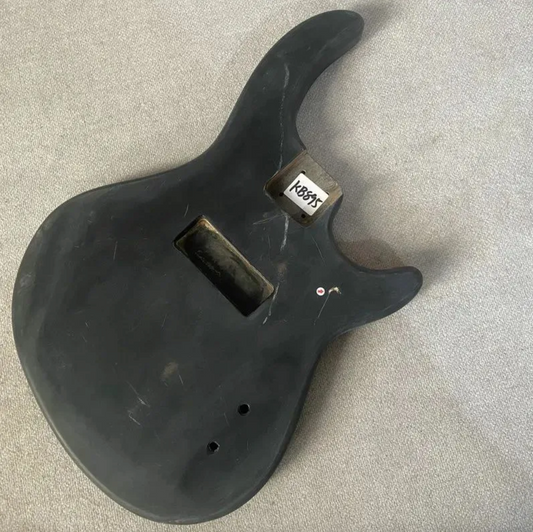 Black 4 String Electric Bass Basswood Body