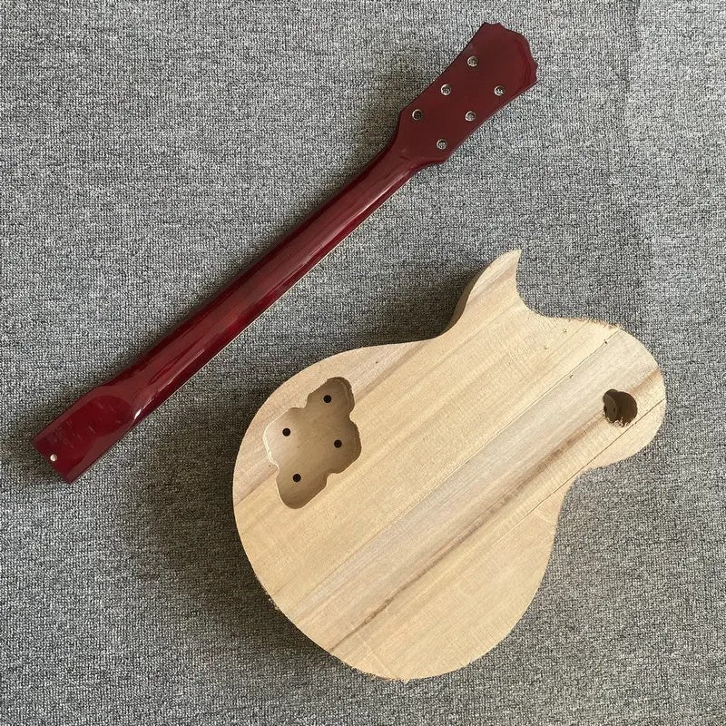 Unfinished Basswood Guitar Body with Maple Neck, Rosewood Fretboard Fi