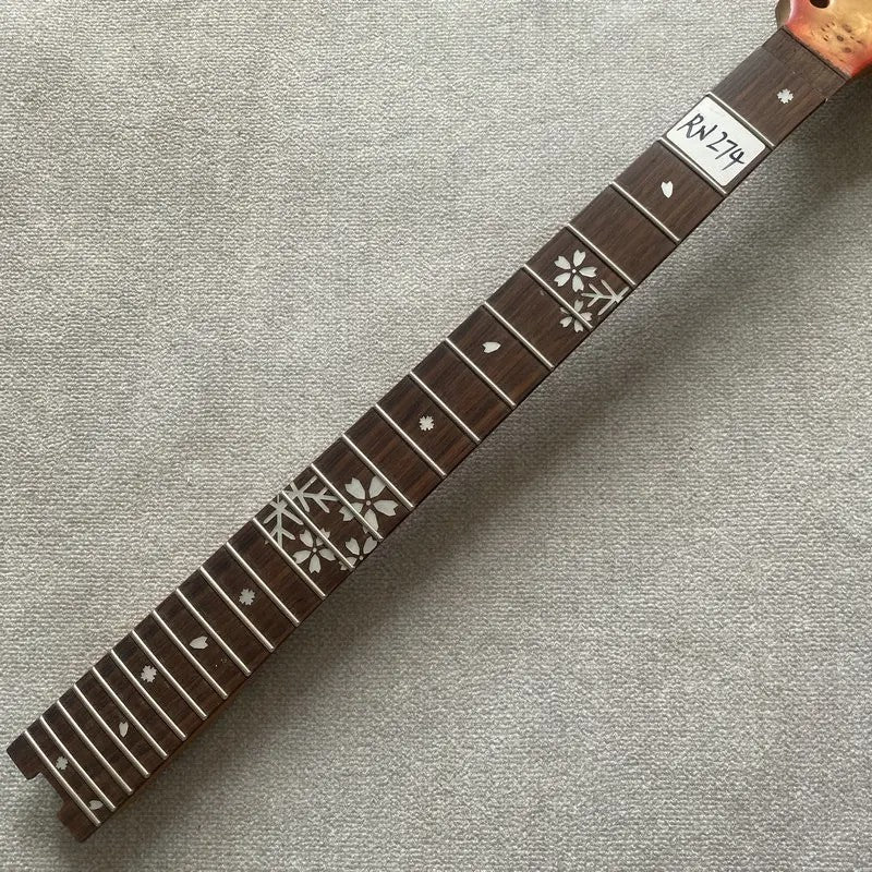 Roasted Maple Wood Electric Guitar Neck, Rosewood 24 Frets Fingerboard