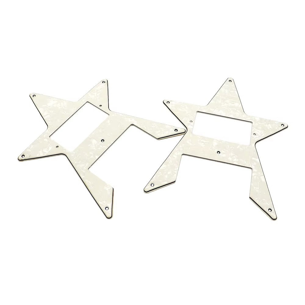 Star Shaped Electric Guitar Pickguard Scratch Plate in White Pearl