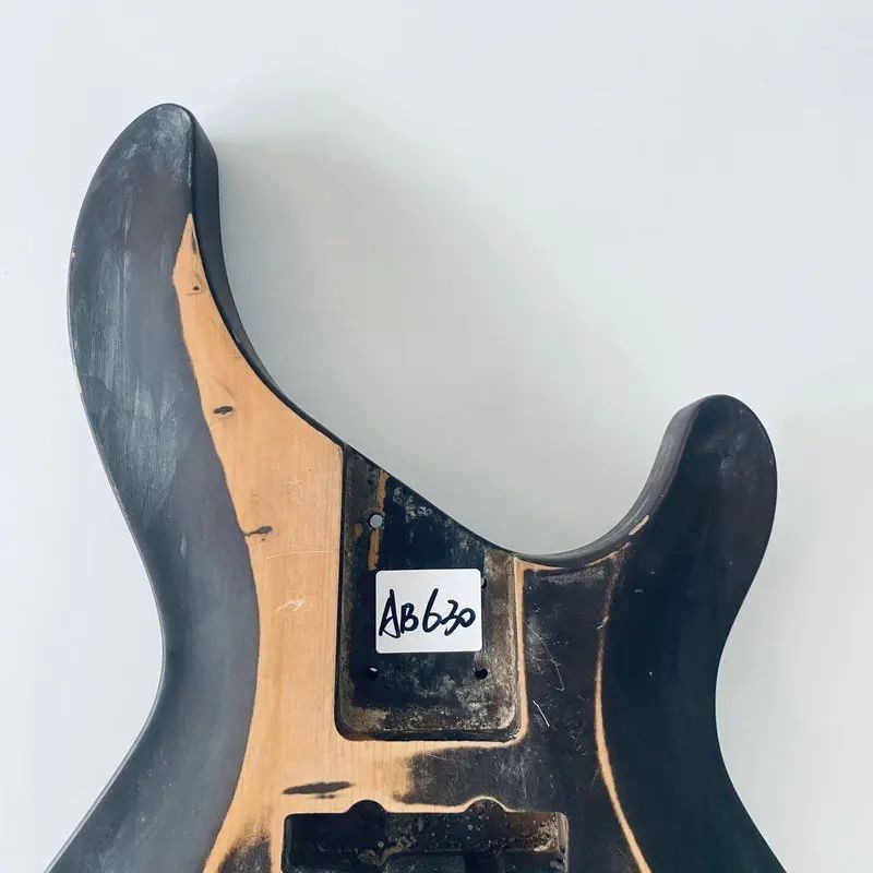 Black Electric Bass Basswood Body DIY Project