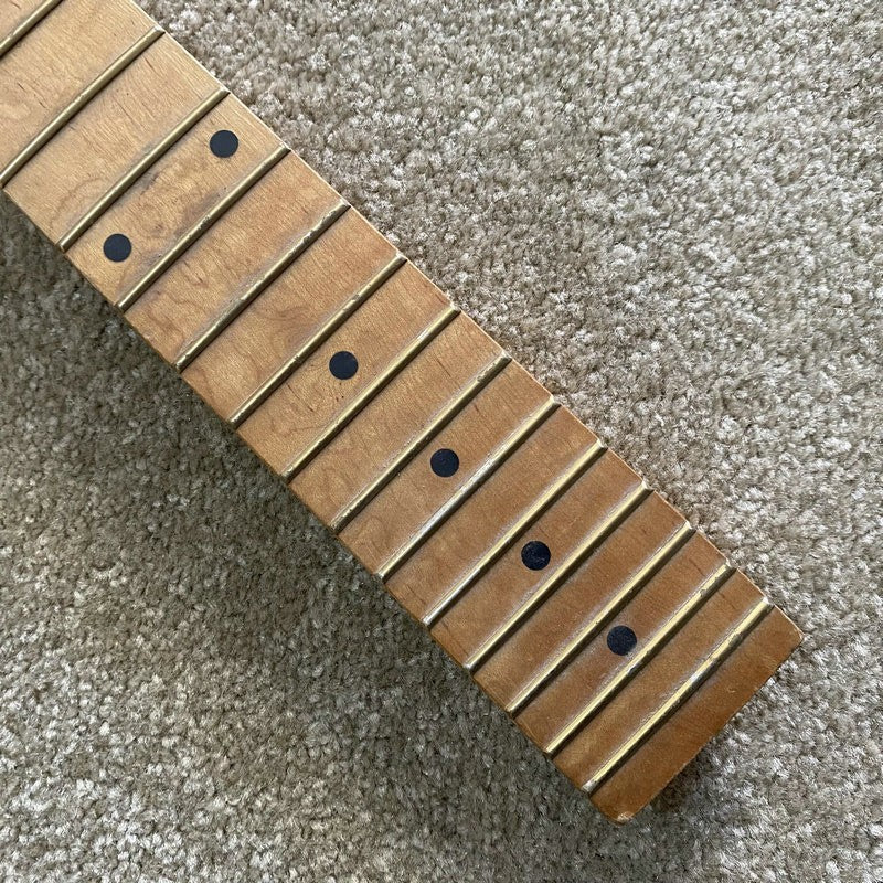 Maple Wood Lefty Guitar Neck, 22 Frets Fingerboard