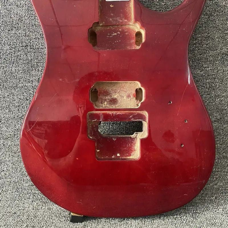 HH Red Glossy Finish Guitar Double Cutaway Body