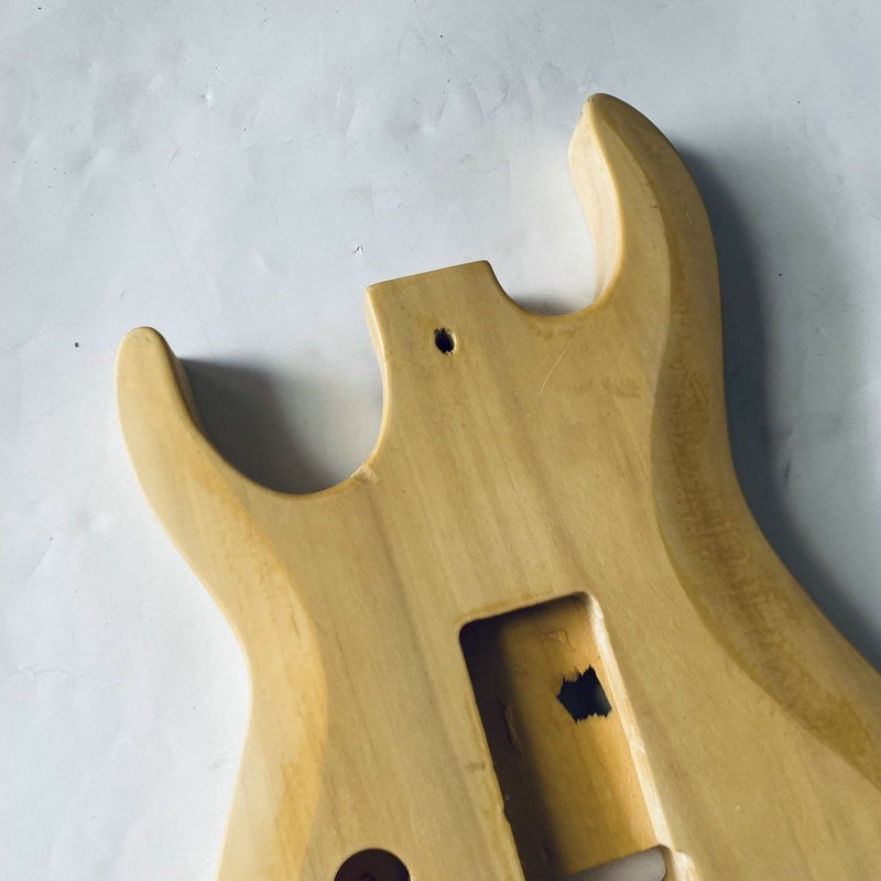 DIY Project Basswood Guitar Double Cutaway Body, Humbucker Pickup Rout