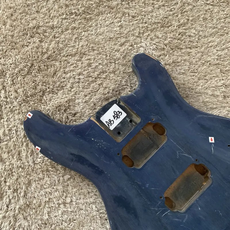Blue HH Basswood Guitar Body DIY Project