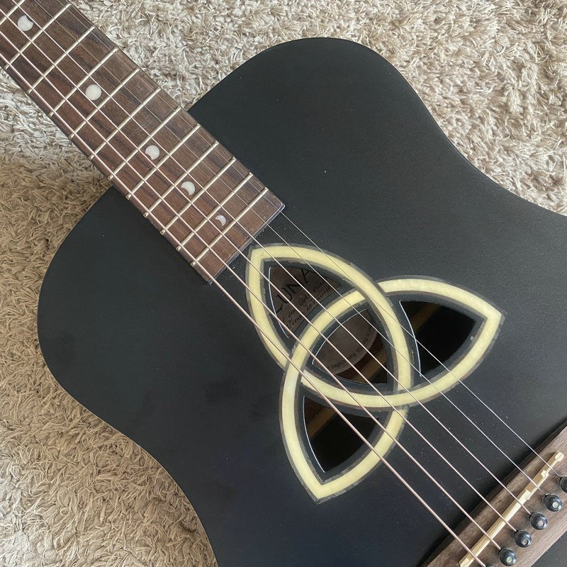 Luna Acoustic Guitar, Spruce Top Body, Mahogany Neck, Rosewood Fingerb