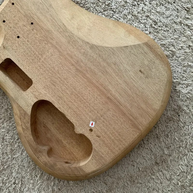 Mahogany Wood Bass Guitar Body DIY Project