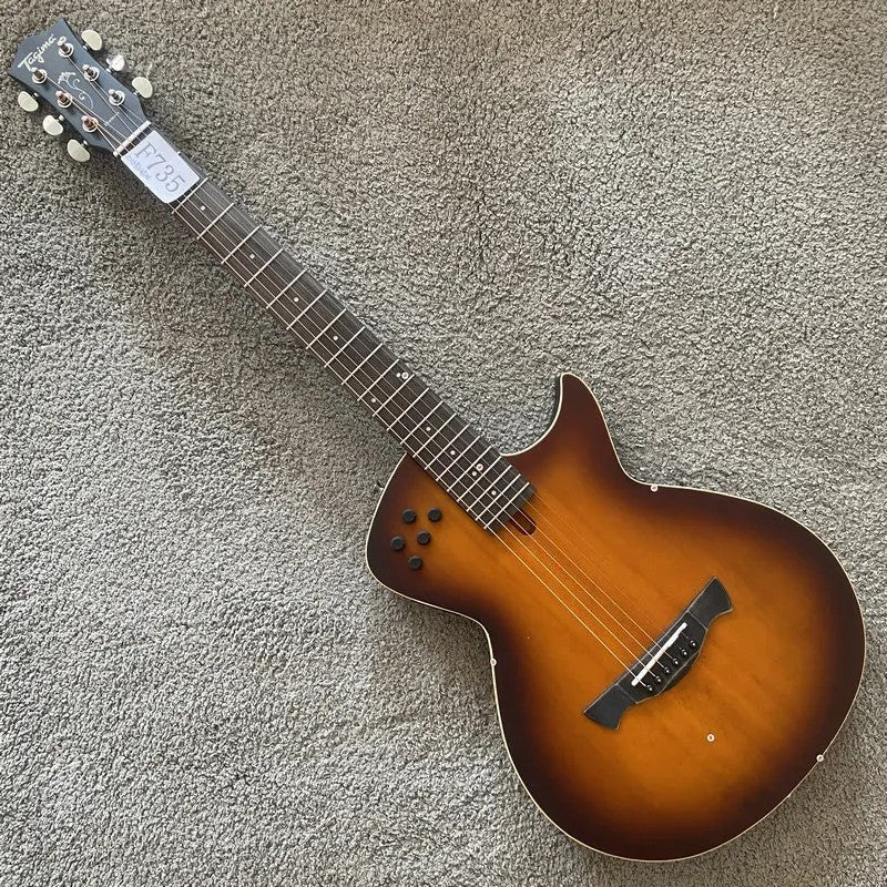 Sunburst Tagima Modena Electric Acoustic Guitar, Maple Neck Rosewood F