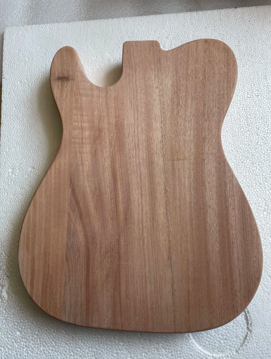 HS Unfinished Mahogany Wood Guitar Body, F Hole Routing Fit Tele TL
