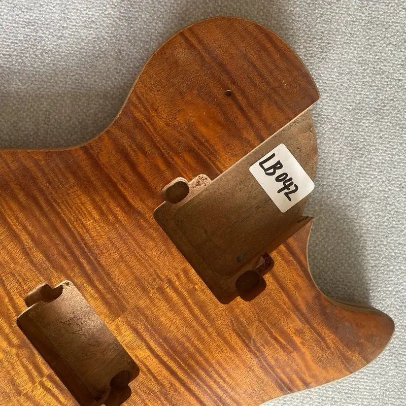 LAG Single Cut Guitar Body with Veneer Tiger Maple Top Fit Les Paul LP