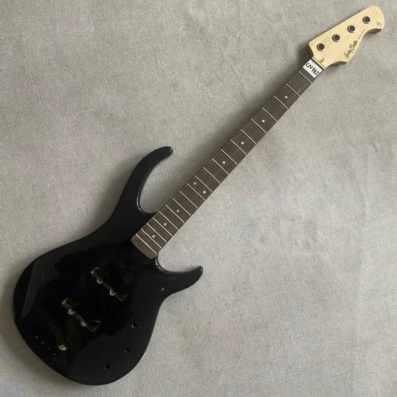 Black 4 String Bass Basswood Body with Maple Neck, Rosewood Fingerboar