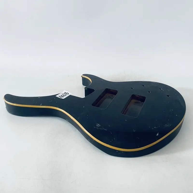 Basswood Black Bass Guitar Double Cutaway Body DIY Project