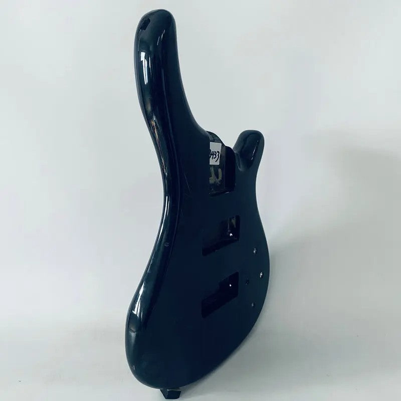 Glossy Black DIY Project Bass Guitar Basswood Body