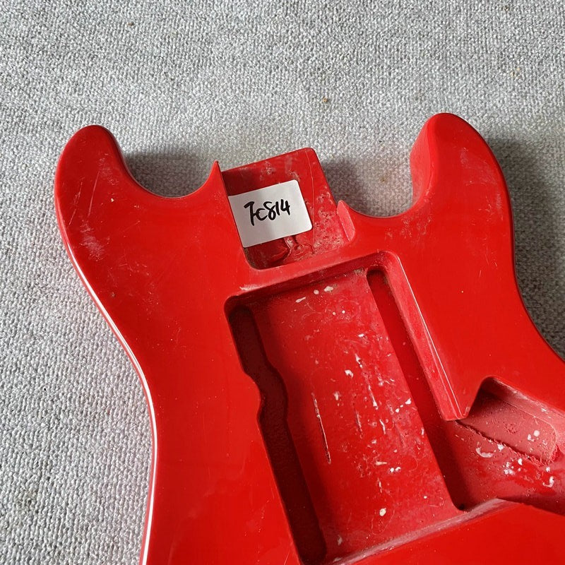 Red Basswood Mini Guitar Body Fit Stratocaster Strat