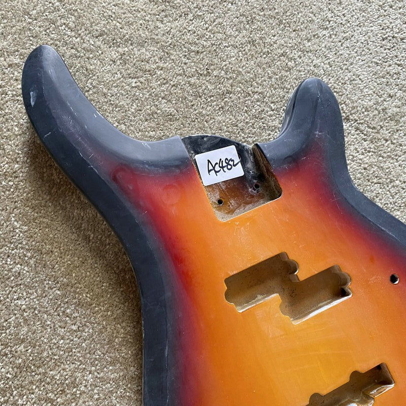 Cherry Burst 4 String Bass Basswood Body