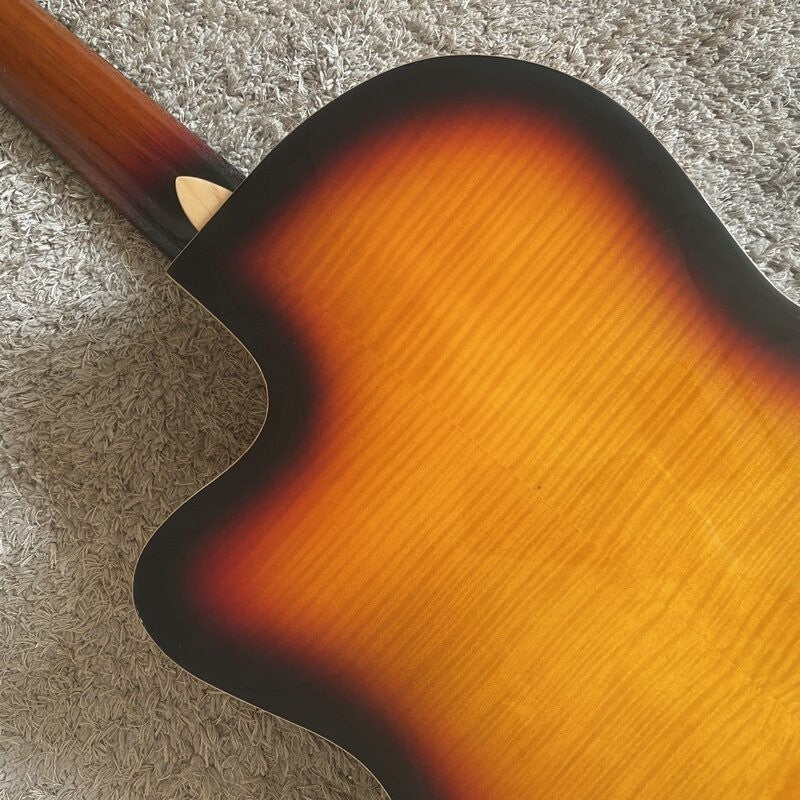 Sunburst Finish Classical Guitar, Mahogany Neck, Rosewood Fingerboard