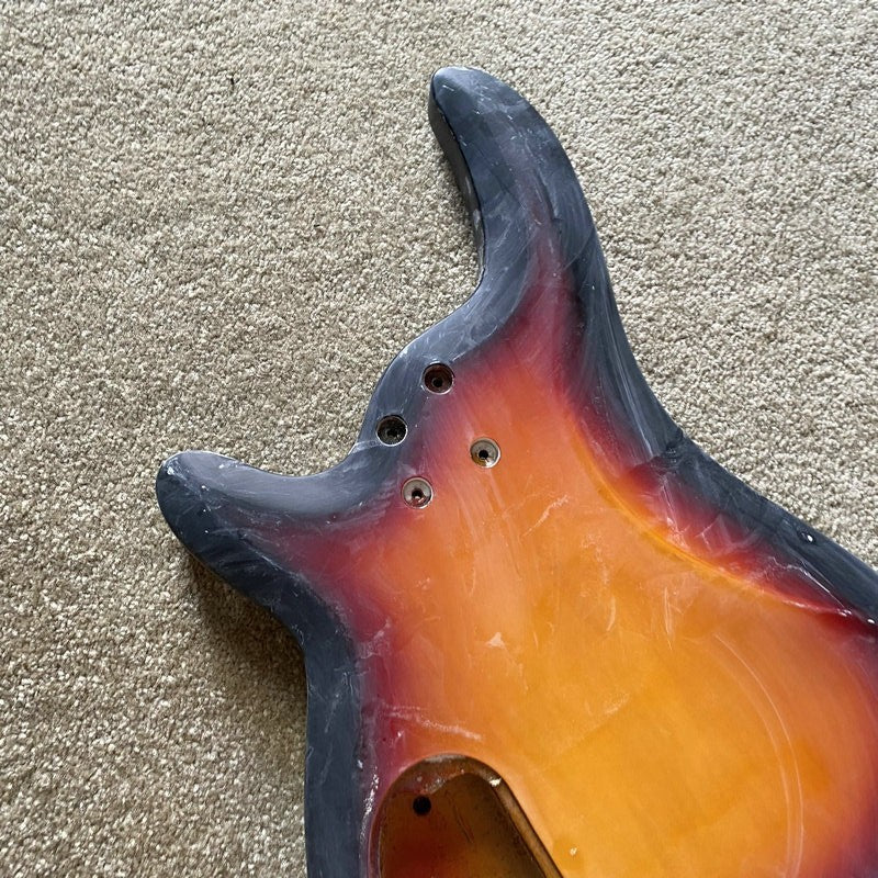 Cherry Burst 4 String Bass Basswood Body
