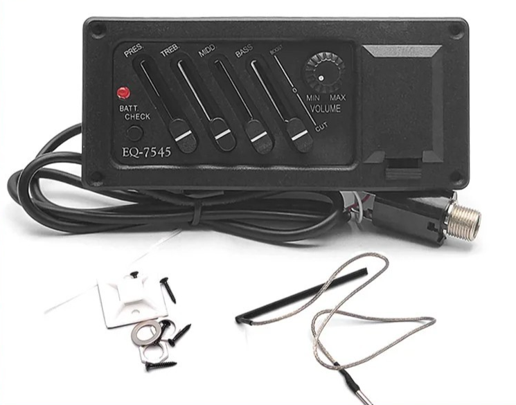 Left Handed Acoustic Guitar EQ7545 4 Band Equalizer EQ Amplifier Picku