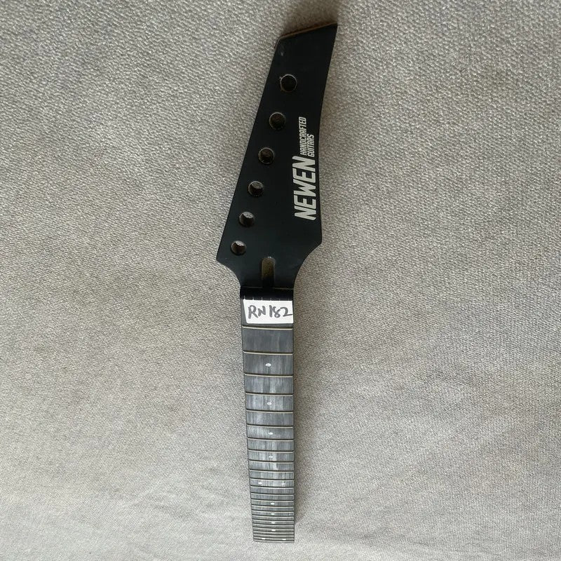 Black Maple Wood Electric Guitar Neck, 24 Frets Rosewood Fretboard