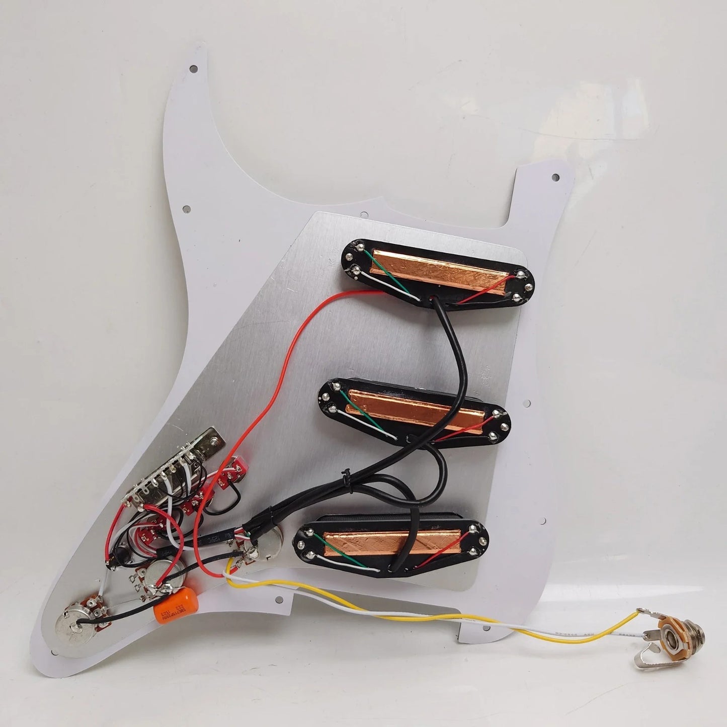 SSS Dual Blades Guitar Loaded Prewired Pickguard Fit Stratocaster Stra