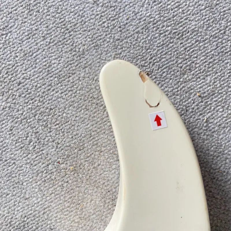 White HSS Guitar Basswood Double Cutaway Body