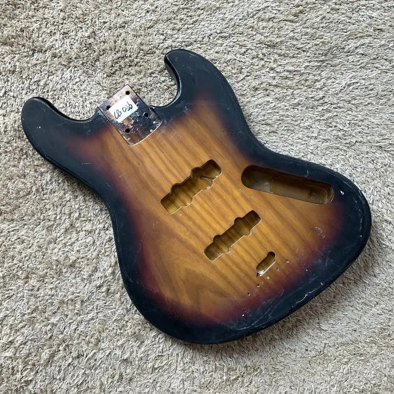Alder Wood 4 String Bass Body with Maple Neck, Rosewood Fingerboard