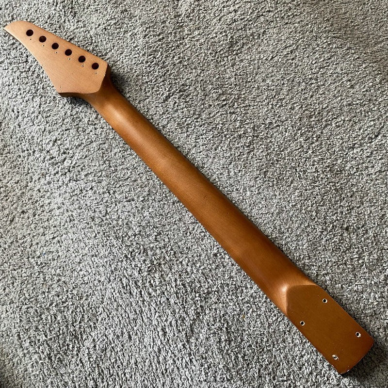 Dark Maple Electric Guitar Neck, Rosewood 22 Frets Fingerboard