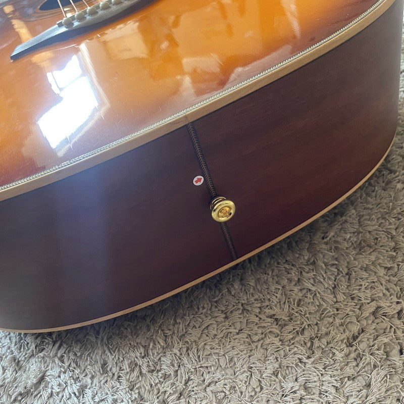 Cherry Burst 40 Inch Acoustic Guitar, Spruce Mahogany Body, Rosewood F