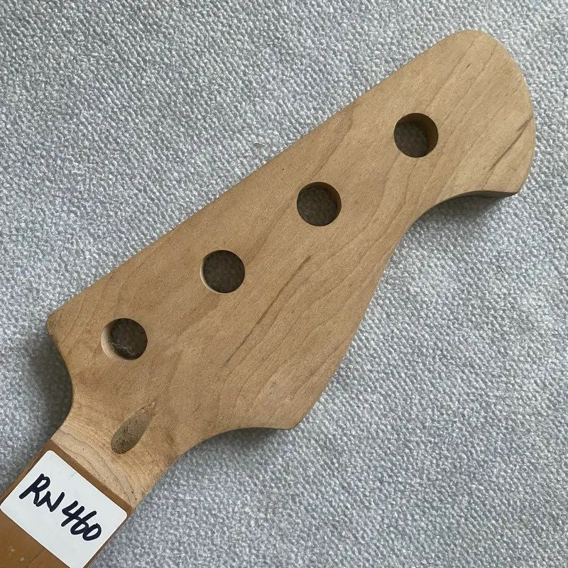Maple Wood 4 String Bass Neck, 24 Frets Maple Fingerboard
