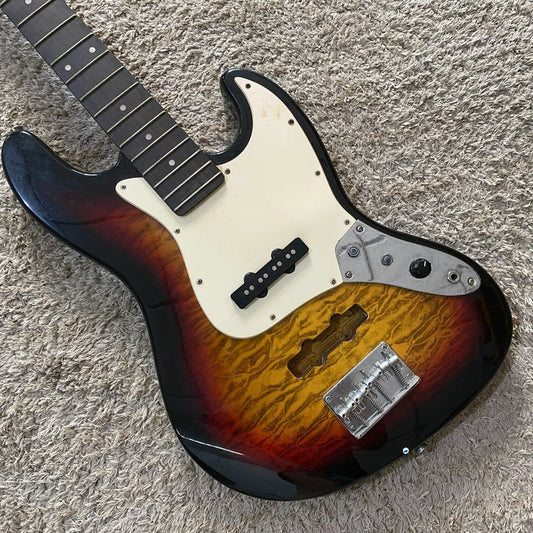 Sunburst 4 String Bass Basswood Body Maple Neck Rosewood Fretboard Fit