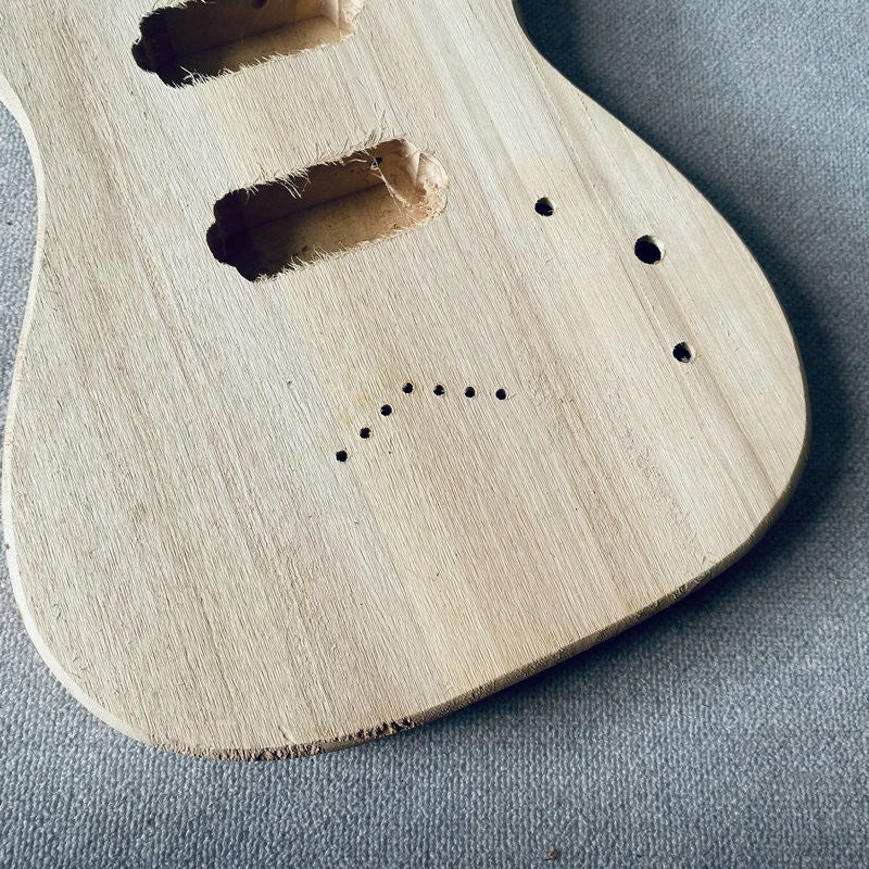 HH Basswood Unfinished Guitar Body, String Through Bridge