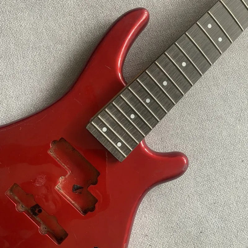 Tagima Red 5 String Bass Basswood Body with Maple Neck, Rosewood Finge