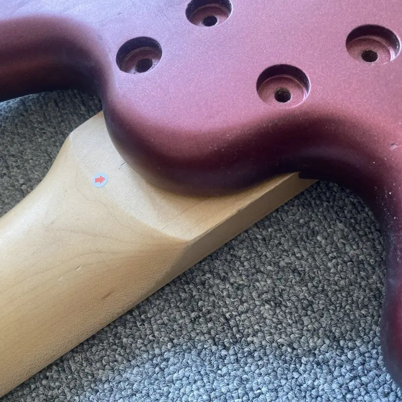 Tagima 5 String Bass Maple Neck with Red Basswood Body