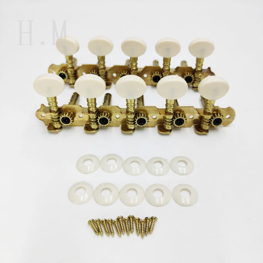 Gold 10 String Guitar 5R5L Tuning Pegs Machine Heads Keys