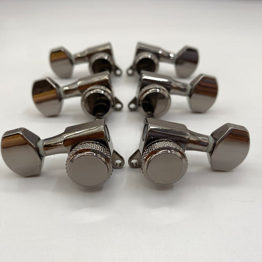 Black Nickel Guitar Lock Tuning Pegs 3R3L Fit Ibanez,Peavey,Washburn,R