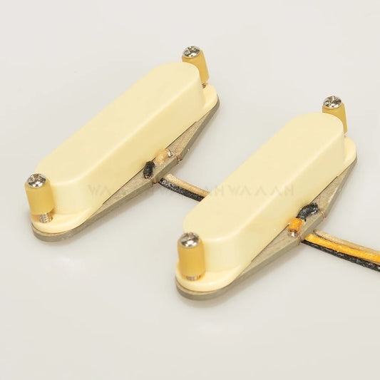 Yellow Alnico 5 Guitar Single Coil Pickups Fit Mustang Guitars
