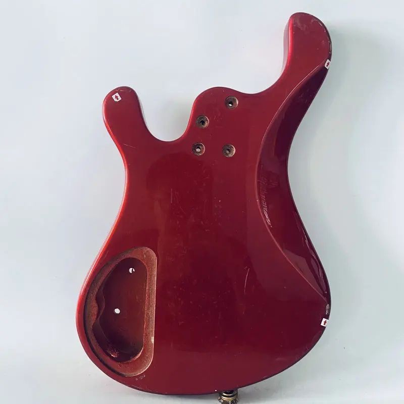 Metallic Red 4 String Bass Basswood Body DIY Project