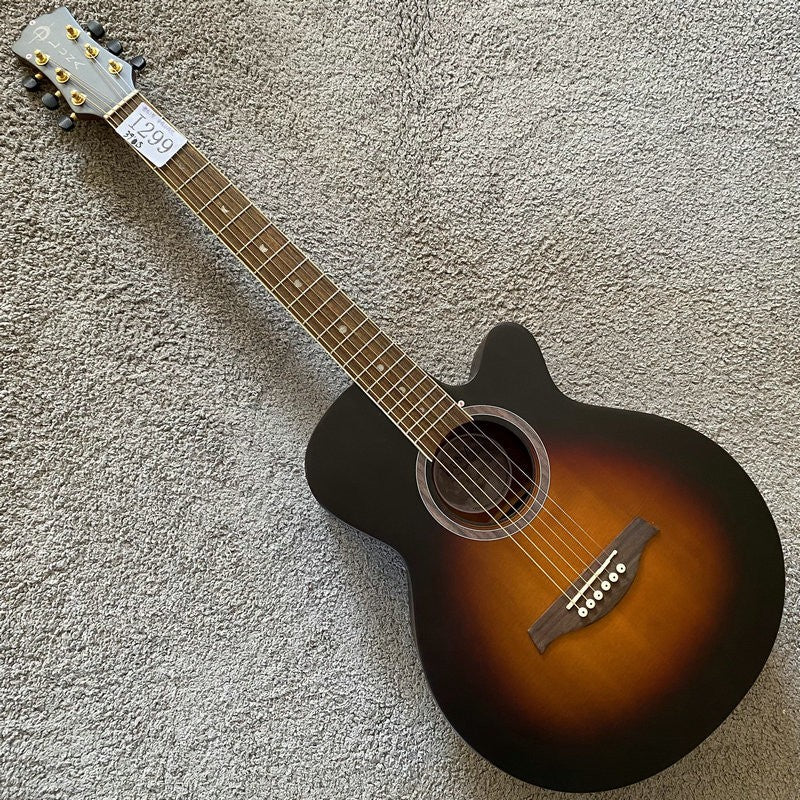 Luna 39 Inch Folk Acoustic Guitar, Spruce Top Body, Mahogany Neck, 20
