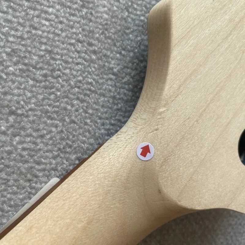 Blue 4 String Bass Maple Neck, 20 Frets Rosewood Fingerboard