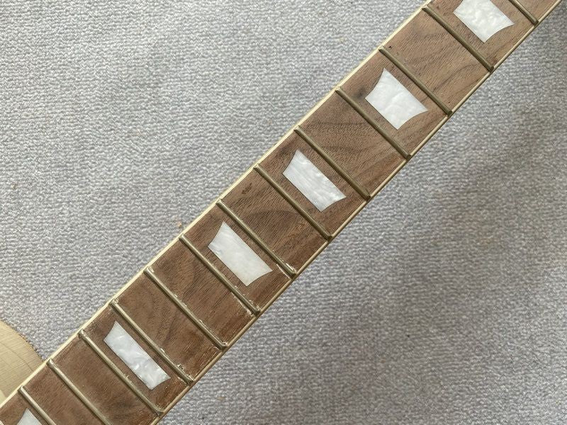 Unfinished Guitar Basswood Body with Neck, Rosewood Fingerboard Fit Le