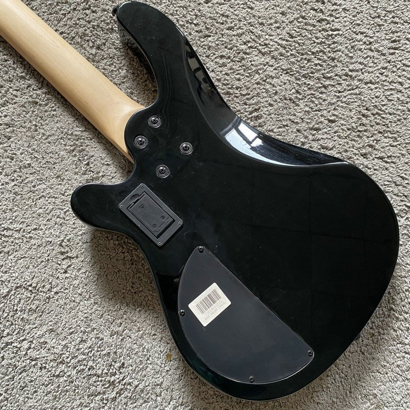 J&D 4 String Electric Bass, Solid Mahogany Body, Maple Neck, Rosewood