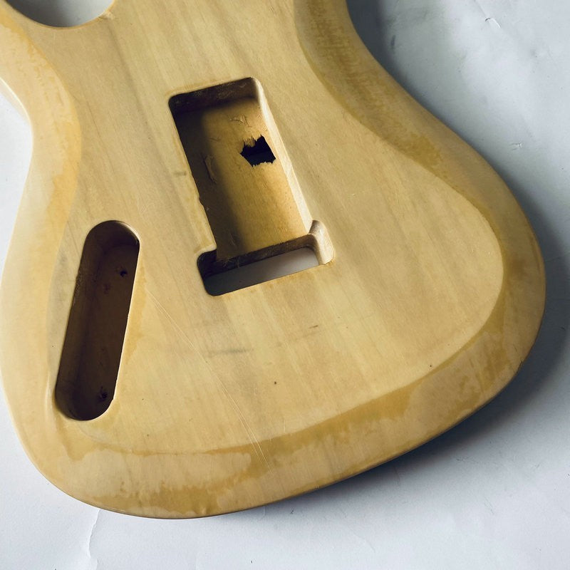 DIY Project Basswood Guitar Double Cutaway Body, Humbucker Pickup Rout