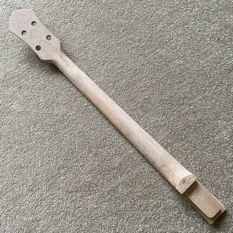 Maple Wood 4 String Electric Bass Neck, Rosewood Fingerboard 22 Frets